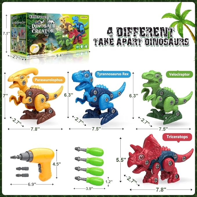 Brightblocks™ - Dinosaur STEM Building Toy Set