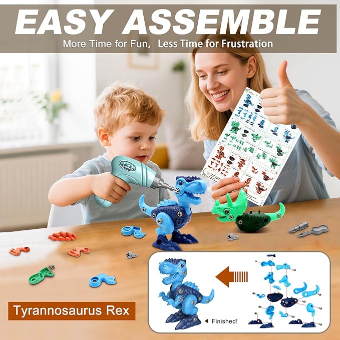 Brightblocks® Dinosaur STEM Toy Set for Kids