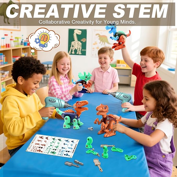 Brightblocks® Dinosaur STEM Toy Set for Kids