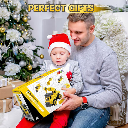 BuildMasters 4-in-1 Construction Truck Set