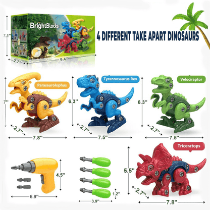 Brightblocks Dinosaur STEM Building Toy Set